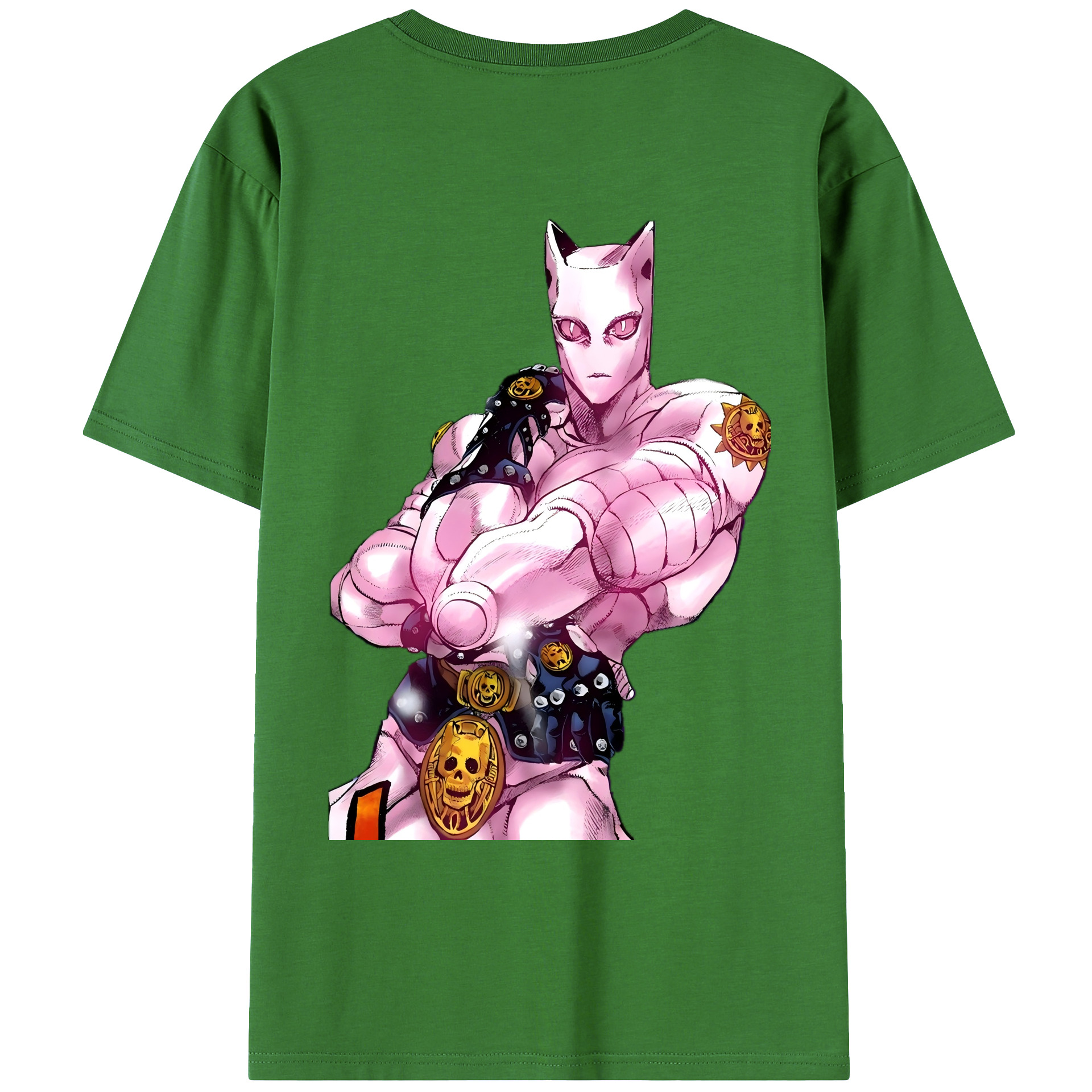 （画像用） ジョジョの奇妙な冒険 きら よしかげ JoJo's Bizarre Adventure Kira Yoshikage レディース半袖Tシャツ(バックプリント)